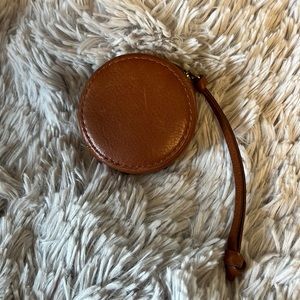 Madewell THE EARBUD CIRCLE POUCH IN Brown Leather GUC